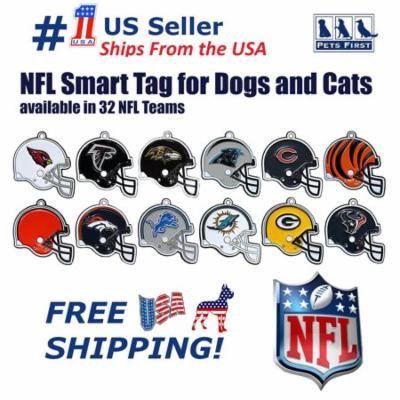 Pets First NFL Jacksonville Jaguars Smart TRACKING ID Tag - Best Lost Dog Retrieval System with Engrave NFL Logo