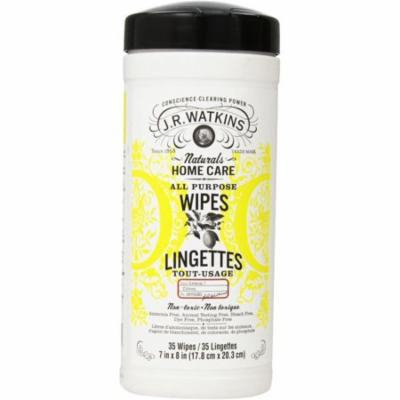 All Purpose Wipes Lemon, J.R. Watkins, 35 piece