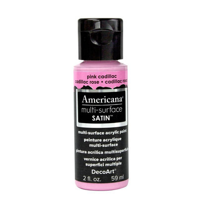 Deco Art Pink Cadillac Americana Multi-Surface Satin Acrylic Paint