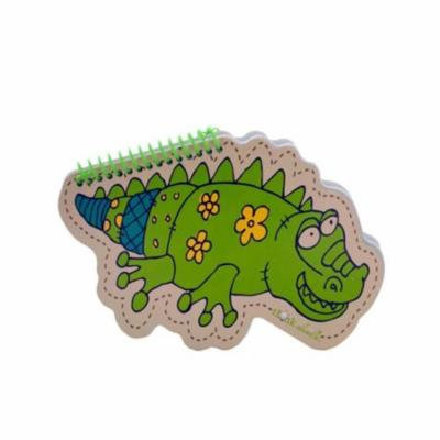 Kole Imports OP866-24 8.5 x 6.25 in. Lil Scribblez Alligator Spiral Notebook, 24 Piece