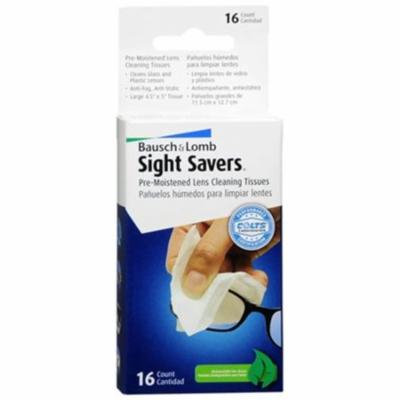 Bausch - Lomb Sight Savers Pre-Moistened Lens Cleaning Tissues 16 Each (2 pack)