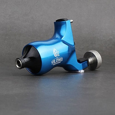 Yilong Rotary Tattoo Machine Gun Space Aluminium Frame,Japanese Technology Motor, Stroke Length 3.5mm,DC Connector for Liner and Shader Machine for Tattoo Artists (blue)