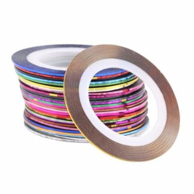 ?Buy 1 Get 1 Free?30 Mixed Colors Rolls Striping Tape Line Nail Art Tips Decoration Sticker