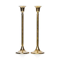 Food52 Vintage-Inspired Brass Candlesticks Tall, Set of 2