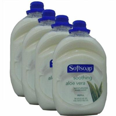 Softsoap Hand Soap Soothing Aloe Vera Moisturizing Hand Soap Refill , 64 Fluid Ounces (Pack of 4)