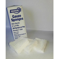 Rensow Gauze Pads, Non-Sterile, Woven, 2