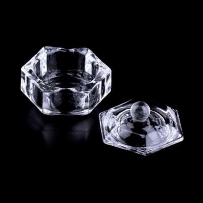 Buy 1 Get 1 FreeOUTAD New Nail Art Acrylic Crystal Glass Dappen Dish Bowl Cup Clear Nail Tools