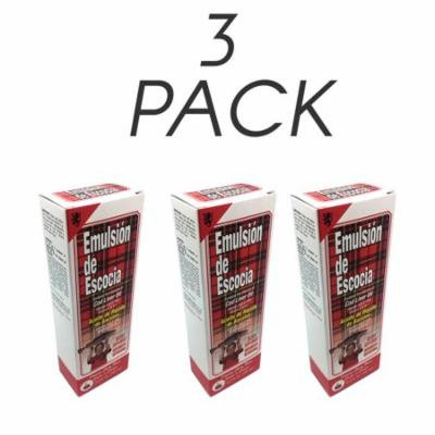 Emulsion de Escocia Vitamins A, D, E and B1 Cherry 6.5 Fl Oz / 192 mL. Pack of 3