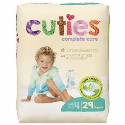 3 Pack - Cuties Complete Care Baby Diaper, Size 4 - 29 ea