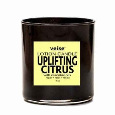 Veise Beauty 2 in 1 Body Lotion Scented Luxury Aromatherapy Candles (Uplifting Citrus)