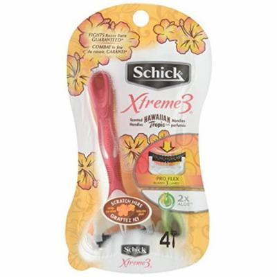 Schick Xtreme 3 Women's Scented Disposable Razor - 4 ct (Pack of 24)