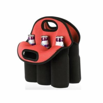 Kole Imports OT363-4 Six Pack Protective Bottle Carrier - Pack of 4