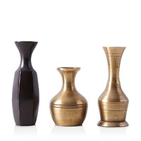 Food52 Vintage-Inspired Brass Bud Vases, Set of3