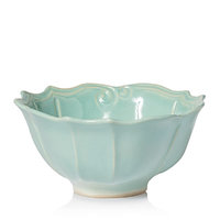 Vietri Incanto Stone Aqua Baroque Medium Serving Bowl