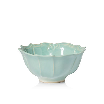 Vietri Incanto Stone Aqua Baroque Medium Serving Bowl