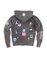 Butter Girls' Mineral-Washed I Love Snow Hoodie - Big Kid
