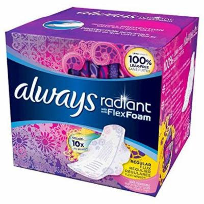 Always Radiant Pads with Wings, Scented (Pack of 2)