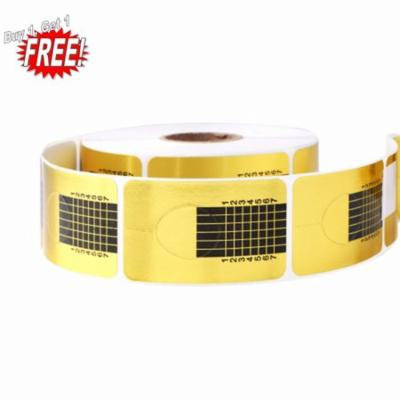 Oie Loves 2PCS 500Pcs Nail Art Extension Guide Forms Acrylic Uv Gel Manicure Sticker Tool