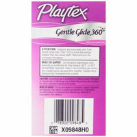 Playtex Gentle Glide Tampons with Triple Layer Protection, Super Plus , Fresh Scent (Pack of 10)