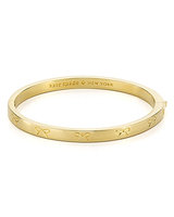 kate spade heavy metals engraved bow bangle