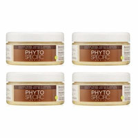 Phyto PhytoSpecific Deep Repairing Cream Bath, 6.8 Oz (Pack of 4) + Makeup Blender Stick, 12 Pcs