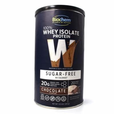 Country Life Biochem 100% Whey Protein Isolate Chocolate Sugar Free - 12.5 oz