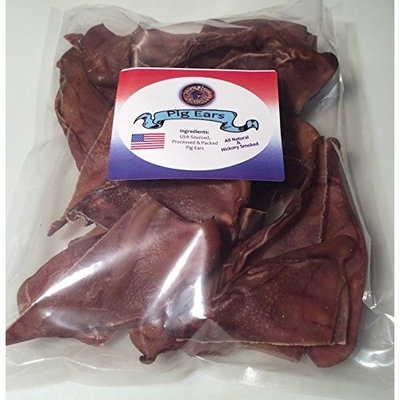 Pig Ears Half Chews, 25 Packs,Sourced & Made in USA