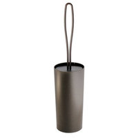 InterDesign Loop Toilet Bowl Brush Holder - Bathroom Cleaning Storage, Bronze