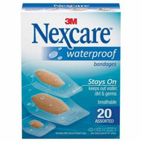 Nexcare Waterproof Bandages, Assorted 20 ct