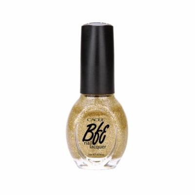 Premium Gold Nail Polish 0.5oz, Professional Choices of Color, Glitter, Holographic, Nail Art, Confetti by Cacee (Gold Glitter, Citrine Dazzle, 413)