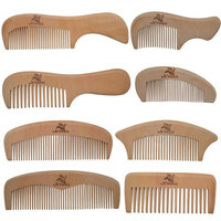Xuanli 8 Pcs The Family Of Hair Comb - Wood with Anti-Static & No Snag Handmade Brush for Beard, Head Hair, Mustache With Gift Box
