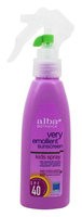 Alba Botanica - Very Emollient Sunscreen Natural Protection Kids Spray 40 SPF - 4 oz.(pack of 6)