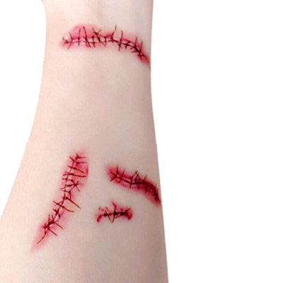 Coerni Premium Halloween Horror Bloodstains Scar Tattoos on SALE