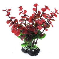 13cm Height Fuchsia Fish Tank Aquarium Plastic Artificial Water Plant