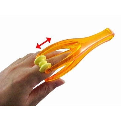 Leegoal 2 Rollers Finger Joints Hand Massager Handheld Blood Circulation Tool