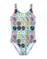 Terez Girls' Donut Print Swimsuit - Little Kid, Big Kid