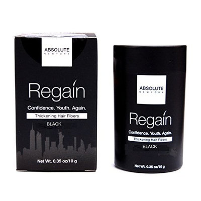 Regain Hair Fibers by Absolute 0.35oz/10g (Black) by Absolute