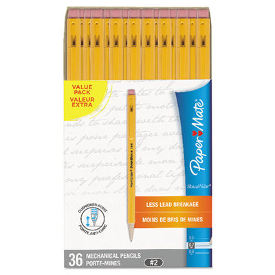 Sharpwriter Mechanical Pencil, HB, 0.7mm, Classic Yellow, 36/Carton