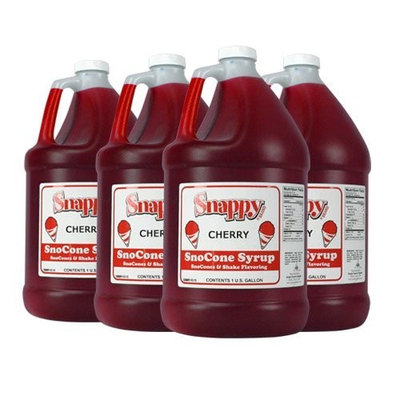Cherry Snappy Snow Cone Syrup (4 - 1 Gallon)