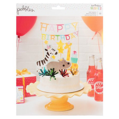 Pebbles Inc. Pebbles Happy Hooray Cake Topper