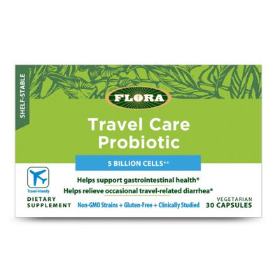 Travel Care Probiotic Flora Inc 30 Caps