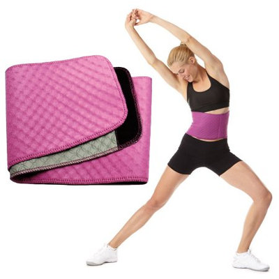 Women's BodyFit Quilted Slimmer Exercise Belt By Sports Authority Waist Trimmer Weight Loss
