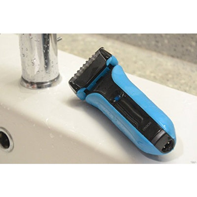 ONSON Wet & Dry Electric Shaver for Men with Clean & Charge System, Premium Grey Cordless Razor, Razors, Shavers, Pop up Trimmer, Travel Cas