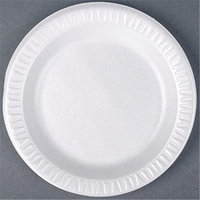 Dcc Concepts DCC 7PWQR 7 in. Foam Round Plate - White