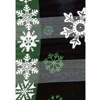 Black Christmas Block Poinsettia Ladies Scarves