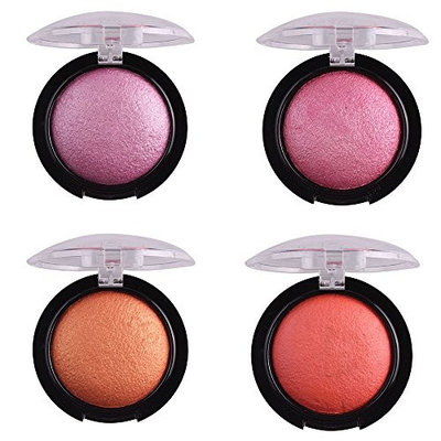4 Color/Set Single Baked Shimmer Metallic Eyeshadow Palette Eye Shadow Powder Style A