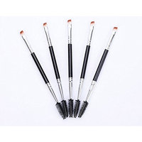 1 Pcs Double Eyebrow Comb Makeup Brush Set Cosmetic Make Up Tool Professional Natural Beauty Palettes Eyeshadow Magnificent Popular Eyes Face Colorful Rainbow Hair Highlights Glitter Kids Travel Kit
