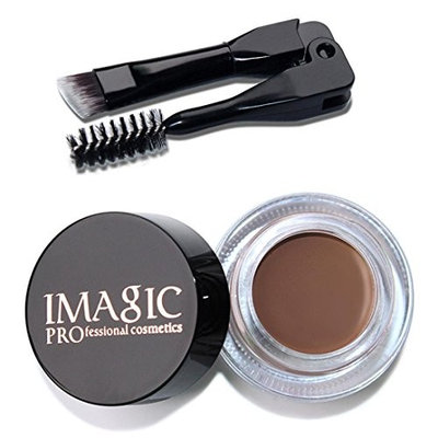 Putars Women Sexy Eyebrow Enhancers Waterproof Long Lasting EyeBrow Gel Cream Makeup with Brush Black