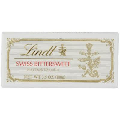 Lindt Swiss Bittersweet Bar, 3.5-Ounce Packages (Pack of 12)