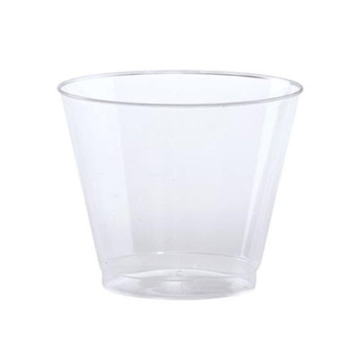 Hanna K Signature 1852787 9 oz Old Fasioned Pastic Tumblers Clear - Pack of 12